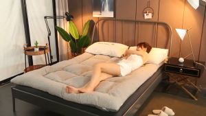 【24 Hours Shipped】Mattress Foldable Thickening Mattress Anti-Mite Antibacterial Mattress Non-Slip Upholstered For Single Double Bed Mattress Hotel Student Dormitory Single Thickened Household Mattress