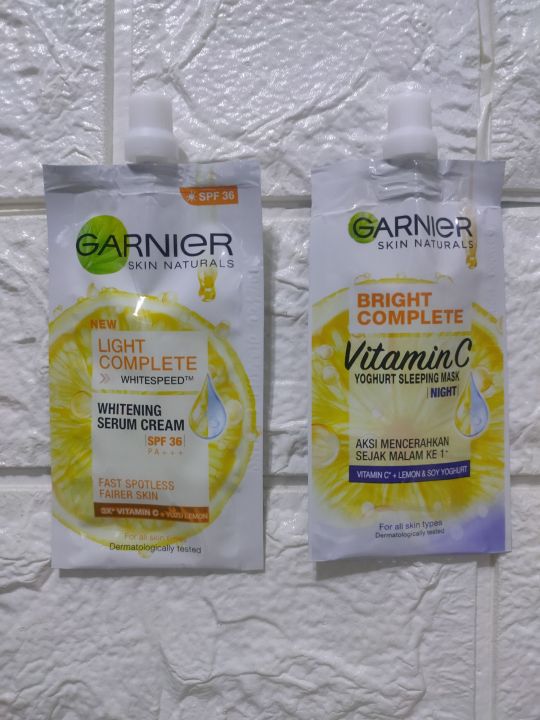 GARNIER SACHET Whitening Serum Cream Spf36 7ml Lazada PH