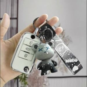 เหมาะสำหรับ MG เคสกุญแจ MG4/MG VS/MG HS/MG 5/MG ES /MG EP/MG ZS S5 เคสกุญแจแฟชั่น เคสกุญแจน่ารัก MG พวงกุญแจ mgปลอกกุญแจรถ MG พวงกุญแจ