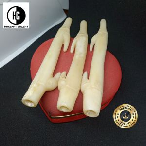 once pipa tulang kerbau ukir bambu petuk h276