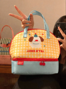 XINDONGXINGQIU | Double-layer Portable Insulated Lunch Bag