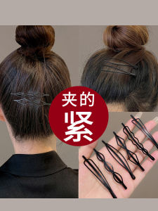 กิ๊บติดผมสีดำ ทรงเรียบง่าย ตกแต่งผมด้านข้าง กิ๊บติดผมแบบหนีบ ชุดเครื่องประดับผมสำหรับผู้หญิง ชุดเครื่องประดับผมแบบเรียบง่าย