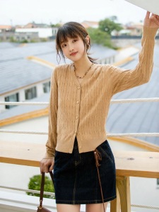 Hotwind | Ladies Slimming V-Neck Cable Knit Sweater