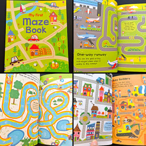 English Maze Picture Book Left and Right Brain Development Early Education Puzzle Exercise Logical Thinking Ability Observation Game Toy