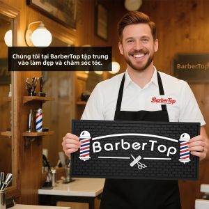 Tấm Lót Chống Trượt Cho Tiệm Cắt Tóc Chất Liệu Cao Su Mềm Dẻo Dành Cho Dụng Cụ Tạo Kiểu Tóc Chuyên Nghiệp Máy Cắt Tóc Đệm Làm Việc Tại Chỗ Làm Tóc