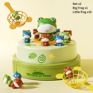 Frog Catapult Game Cartoon Ejection Frog Turntable Cartoon Bouncing Frog Turntable For Children Interactive Game