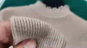 Atasan Baju Rajut Wanita Import Kerah Keriting Kaos Lengan Panjang / Manset Baju