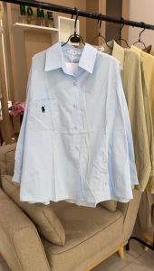 KEMEJA WANITA POLOS LOGO IMPORT BUT