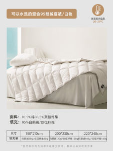 วิคเกิร์ต ผ้านวมซักได้ 95 สีขาว Goose ขนเป็ด Quilt ฤดูหนาว Quilt ไส้ผ้านวมผสมเป็ด ขนเป็ด Quilt ผ้านวมสำหรับเครื่องปรับอากาศ ฤดูใบไม้ผลิ ฤดูใบไม้ร่วง ฤดูร้อน