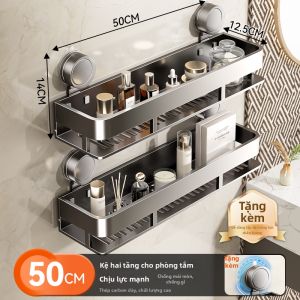 Kệ Lưu Trữ Phòng Tắm Treo Tường Không Cần Khoan