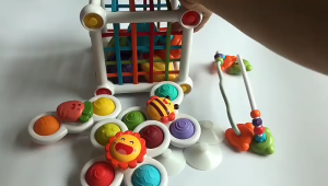 🌈【NEW】AKIKO 8-in-1 Multifunctional Baby Toys Baby Shape Sorting Toy Educational Shapes Game Cube Montessori Toy Bayi Mainan Sensory Enrichment 6Mon+