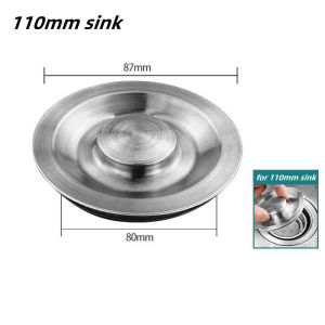 Stainless Steel Kitchen Sink Strainer Plug 99% Sink Drain Cover Filter Basket With Handle Waste Filter Mesh Kitchen Accessories
