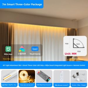 SHUOYU | 45 Degree Suspended Ceiling Light Strip with Reflector for Balcony LED Curtain Wash Ambient Lighting