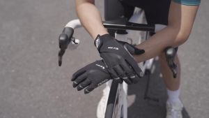 West Biking | WEST BIKING Full-Finger MTB Bike Cycling Gloves Touch Screen Anti-Slip Shock-Absorbing Reflective Adjustable Wrist Riding Gear