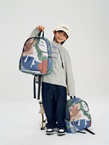 Freein Original Niche Printed Schoolbag Travel & Outdoor Kids Backpack Primary School Student School Backpack Men and Women New