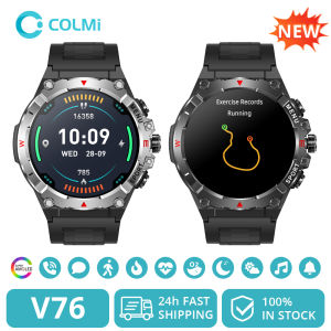 COLMI V76 GPS Smart Watch 1.43" Ultra AMOLED Display Built-in Compass Altimeter Bluetooth Phone Call Sports Men Smartwatch