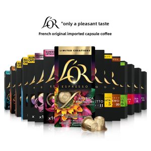 Buy 3 Get 1 Free LOR Capsule Black Coffee 10 Count Compatible with Starbucks Nespresso Coffee Machines French Brand Ristretto Series