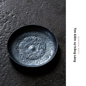 MIBAIYANWU | Bình Trà Sức Chứa Nhỏ Retro Glaze Sắt Rỉ Sét Handmade