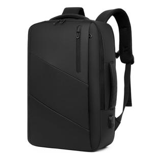 New Large Capacity Leather Film Double Shoulder Bag Waterproof Business Computer Bag Commuting Travel Student Book Bag