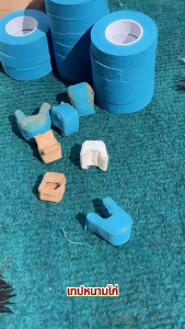 🎉เทปไก่ชน เทปพันเดือยไก่ชน อุปการณ์เลี้ยง1.25 ซมx1000 ซม (7 สี|5 ม้วน)  ทนทาน กันน้ำ และระบายอากาศได้ดี | ปกป้องขาและปีกของไก่ ยึดมั่นในคุณภาพก่อน