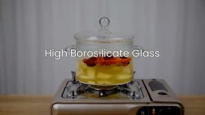 1.5L/1.9L borosilicate glass microwave safe noodle cooker heat-resistant serving