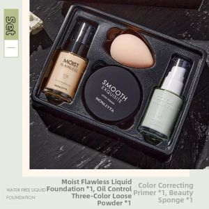 MONLEYTA | Oil Control Concealing Moisturizing Light Makeup Set