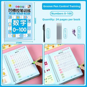 Groove Control Pencil Grip Training Writing Practice Book