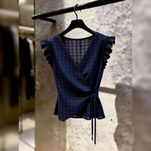 Elegant Unique French Design Fashion Womens Top