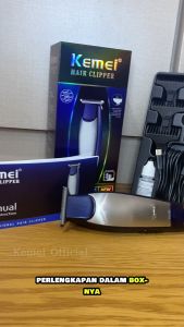 Clipper Kemei KM-5021 / KM 5021 Mesin Cukur Rambut Cordless - Alat Cukur Rambut 3IN1