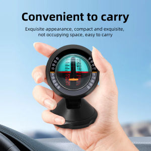 Car Inclinometer Slope Meter Multifunction Portable High-precision Auto Universal Compass Outdoor Measure Tool Vehicle Compass