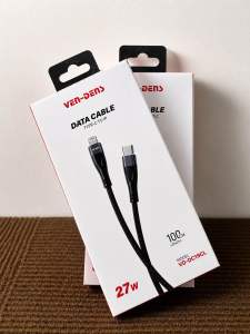 VEN-DENS Data Cable Type C to IP 27w 100cm Model VD-DC10CL