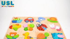 Handy Block Puzzle (Bear) - Early Learning & Educational Toys & Basic Puzzle Skills