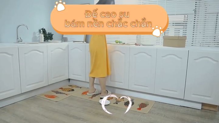 Thảm Bếp COMBO Vải Siêu Mềm Chống Trơn, Thấm Hút Trong 3 Giây Tốc Độ ...