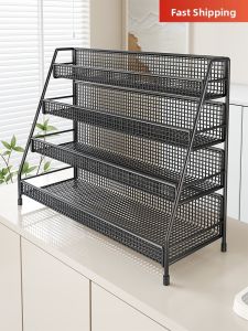 evesigar | Wall Mounted Iron Wire Mesh Rack for Ribbon Storage Display Organizer Adjustable Shelves for Craft Supplies Home Office Kitchen Use