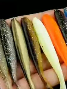 10 PCS Umpan Pancing Silikon Karet Softlure Fishing Lure Soft Bait