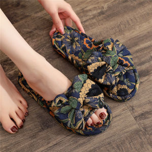 Soft Bottom Cotton Slippers Couple Matching Indoor Shoes Comfortable Quiet Walking Home Use Spring Summer Autumn Winter