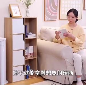 INTER HOME ชั้นวางของ ชั้นวางที่เก็บของผลิตภัณฑ์ อเนกประสงค์ ทรงโมเดิร์นทันสมัย ตู้เก็บของ 4 ชั่วโมง