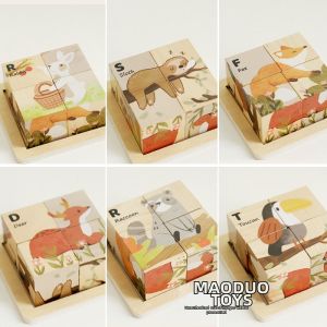 Early Education Wooden Fine Motor Skills Training Shapes Matching Toy