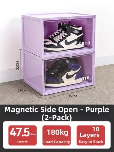 GOTO | Dust-proof Side-opening Transparent Shoe Box for Collecting and Displaying