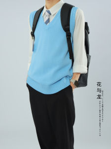 Áo Len Cardigan Không Tay Cổ Chữ V Dệt Kim Màu Trơn Đơn Giản Cho Nam Mùa Thu Đông Thường Ngày Thoải Mái Thoáng Khí