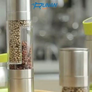 Gilingan Garam Merica Lada Manual Stainless: 2 in 1