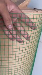 ( Khổ cao 1m2 ) Lưới sắt bọc nhựa mắt lưới màu xanh ( ô vuông rộng 1.2cm )