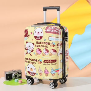 Vali Du Lịch 20 Inch Cho Trẻ Em Xoay 4 Bánh Dễ Thương Hoạt Hình Hành Lý Khóa Mật Khẩu Cho Bé Trai Và Bé Gái