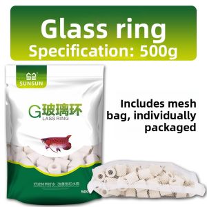 sunsun | Ceramic Ring Bacteria House Maifanshi Glass Ring Aquarium Filter Material