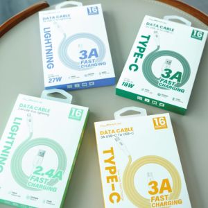 สายชาร์จเร็ว ALPHA-X ALUSB-CC2/CL2/2C/2L fast charge PD60W/27W type c /L-cable ยาว 1.2ม. ประกัน 16 เดือน