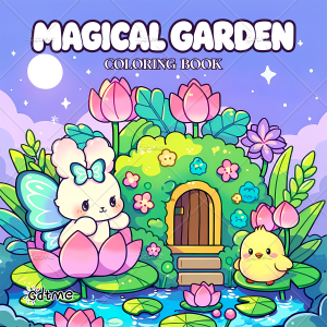 MAGICAL GARDEN Coloring Book for Adults Featuring Cute Cozy Daily Activities for Relaxation (Cozy Spaces Coloring)