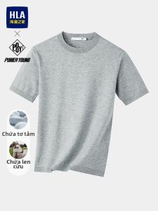 HLA | Đồ Knit Nam Cổng Viễn Hồng Ngoại Tay Ngắn Bằng Lông Cừu