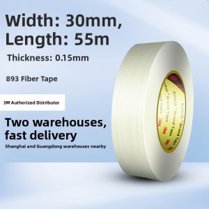 3M | Strong Stripe Single-sided Transparent Glass Fiber Abrasion-resistant Heat-resistant High-adhesion Fiberglass Tape