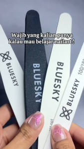 BLUESKY - BUFFER 80/80 WHITE Buffer Kikir Pengasah Penghalus Pengilap Kuku Nail Art Shiner Nail Buffer blue sky pengikir kuku amplas kuku kilap pengkilap bufer alat manicure kikir pengasah penghalus Murah Banget
