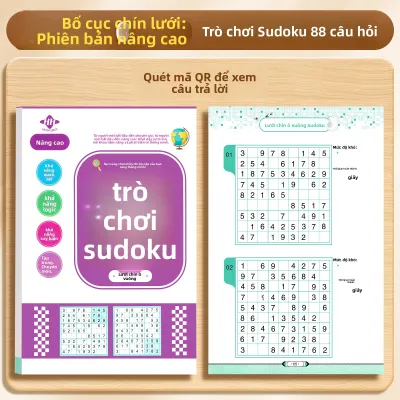 MINGZHUO | Sách Trò Chơi Sudoku Hình Mê Cung Cho Học Sinh Mầm Non